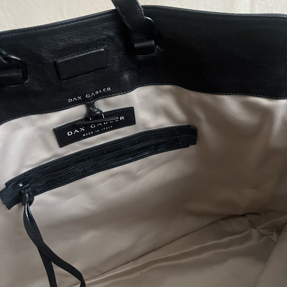 Dax Gabler green and gold patterned handbag - Picture 6 of 10